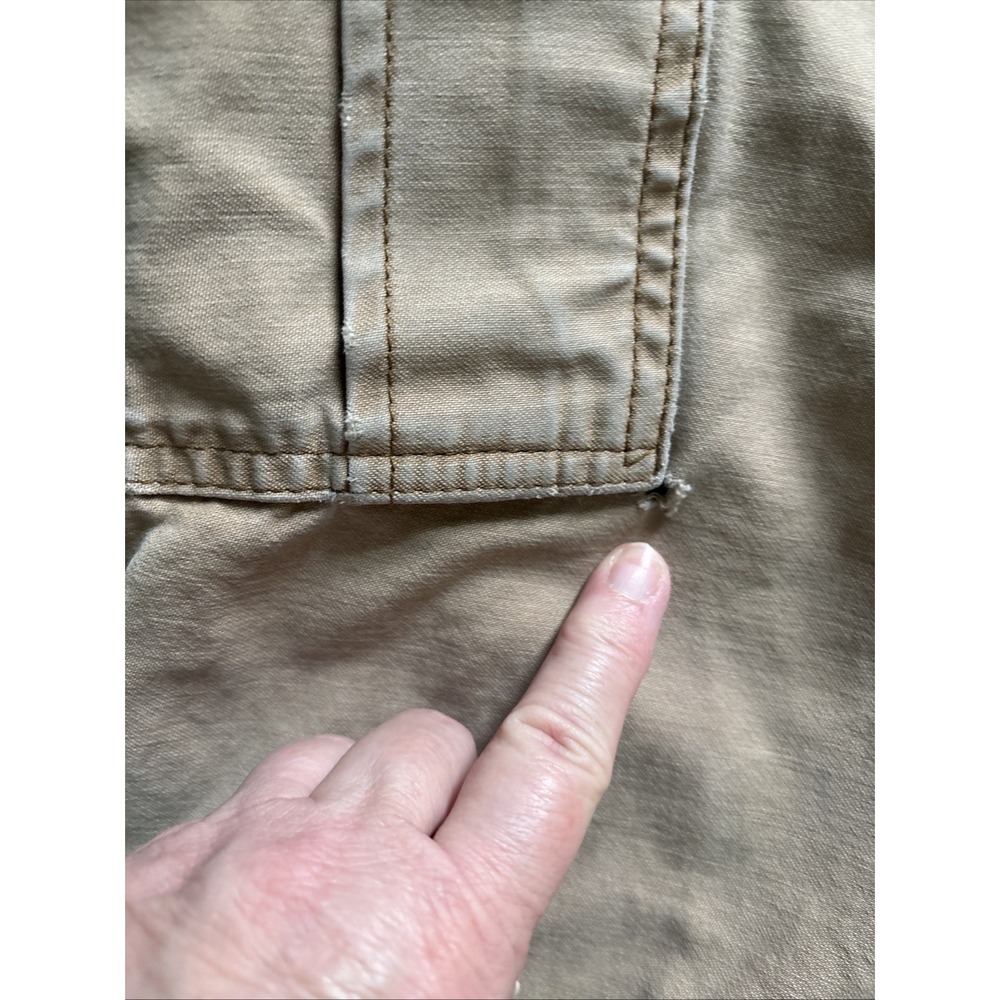 Polo Jeans Co. Ralph Lauren Vintage Tan Cargo Pants 90s Y2K 40X30 Freighter Pant - Picture 4 of 16